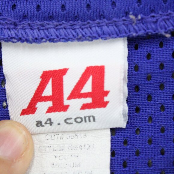 Vintage A4 x Chicago Cubs Jersey Kids Youth Small S Blue Logo Embroidered Y2k - Picture 7 of 10